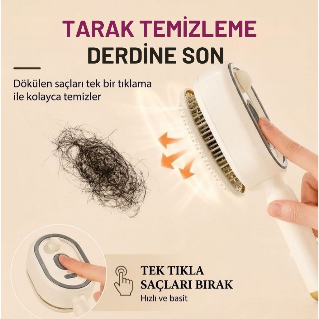 Birellia Buharlı Masaj Tarağı